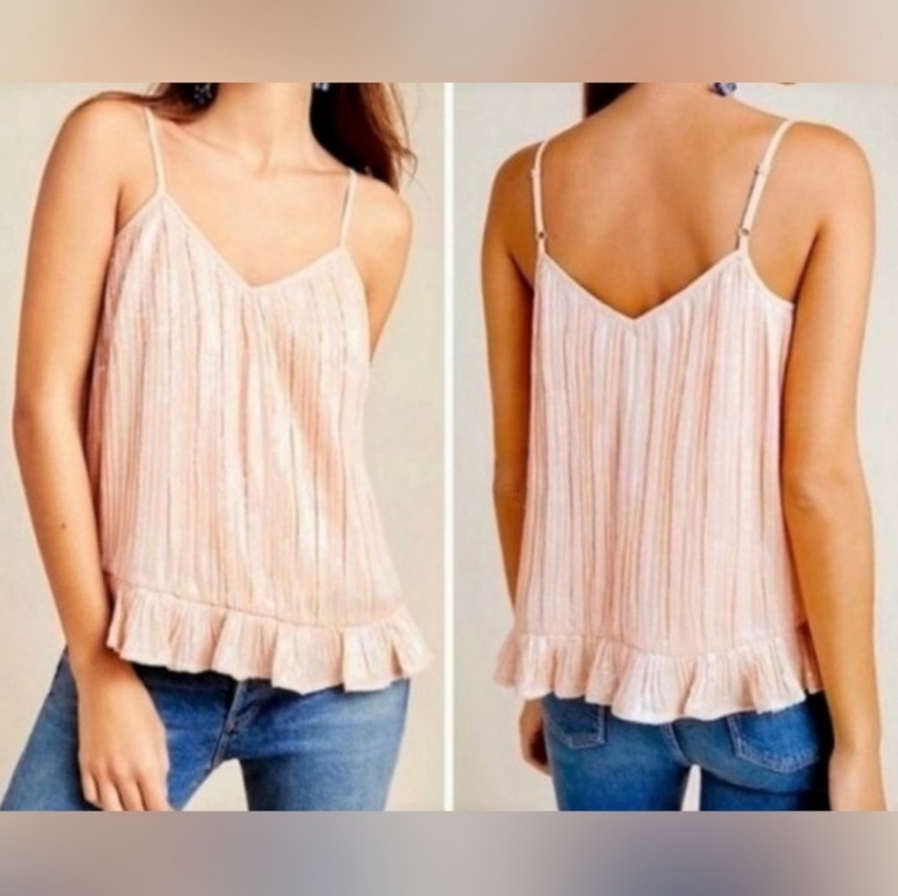 NWT Anthropologie Amelie Sequin Cami